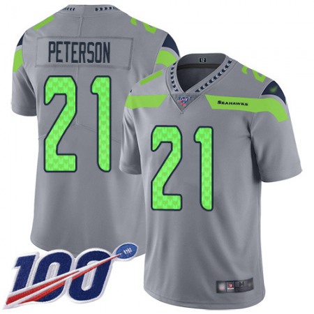 Nike Seahawks #21 Adrian Peterson Gray Men's Stitched NFL Limited Inverted Legend 100th Season Jersey