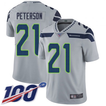 Nike Seahawks #21 Adrian Peterson Grey Alternate Men's Stitched NFL 100th Season Vapor Untouchable Limited Jersey