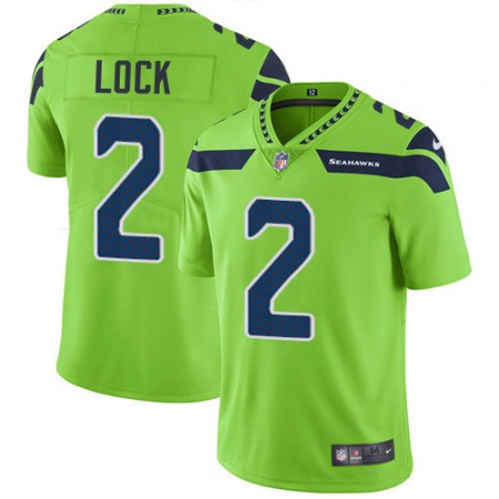 Nike Seahawks #2 Drew Lock Green Men's Stitched NFL Limited Rush Jersey