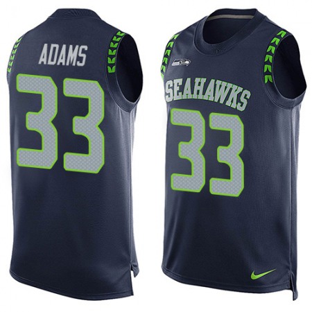 Nike Seahawks #33 Jamal Adams Steel Blue Team Color Men's Stitched NFL Limited Tank Top Jersey