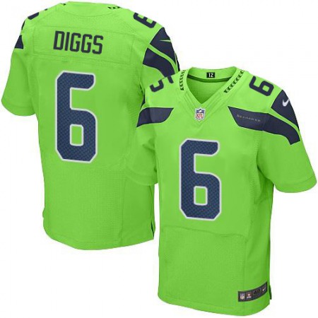 Nike Seahawks #6 Quandre Diggs Green Men's Stitched NFL Elite Rush Jersey