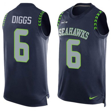 Nike Seahawks #6 Quandre Diggs Steel Blue Team Color Men's Stitched NFL Limited Tank Top Jersey