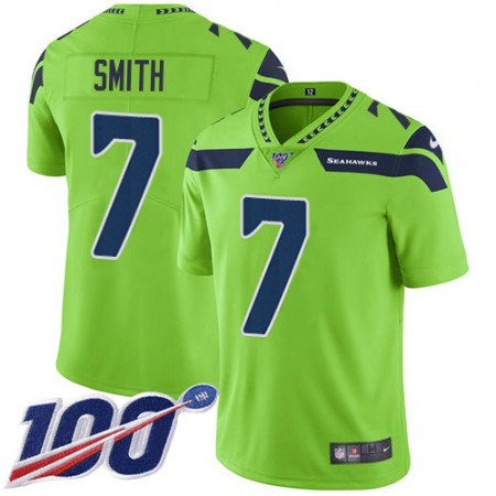 Nike Seahawks #7 Geno Smith Green Men's Stitched NFL Limited Rush 100th Season Jersey
