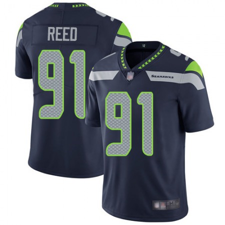 Nike Seahawks #91 Jarran Reed Steel Blue Team Color Men's Stitched NFL Vapor Untouchable Limited Jersey