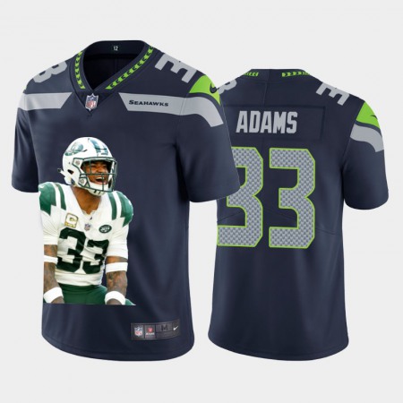 Seattle Seahawks #33 Jamal Adams Nike Team Hero 1 Vapor Limited NFL 100 Jersey Navy