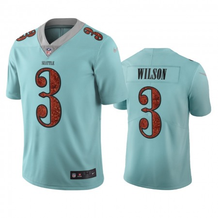 Seattle Seahawks #3 Russell Wilson Light Blue Vapor Limited City Edition NFL Jersey