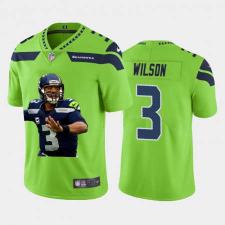 Seattle Seahawks #3 Russell Wilson Nike Team Hero 1 Vapor Limited NFL Jersey Green