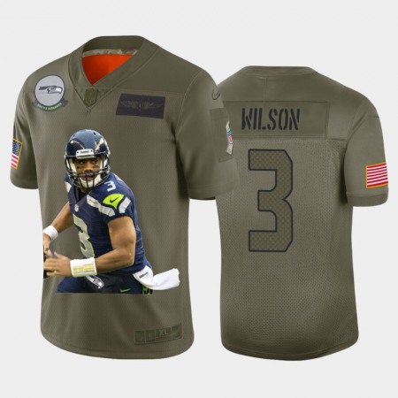 Seattle Seahawks #3 Russell Wilson Nike Team Hero 2 Vapor Limited NFL Jersey Camo
