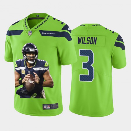 Seattle Seahawks #3 Russell Wilson Nike Team Hero 2 Vapor Limited NFL Jersey Green