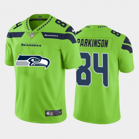 Seattle Seahawks #84 Colby Parkinson Green Men's Nike Big Team Logo Vapor Limited NFL Jersey