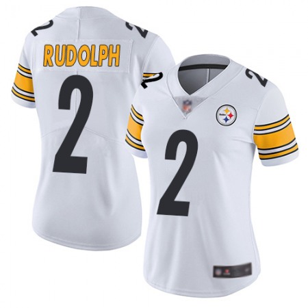 Nike Steelers #2 Mason Rudolph White Women's Stitched NFL Vapor Untouchable Limited Jersey