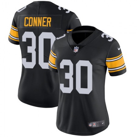 Nike Steelers #30 James Conner Black Alternate Women's Stitched NFL Vapor Untouchable Limited Jersey