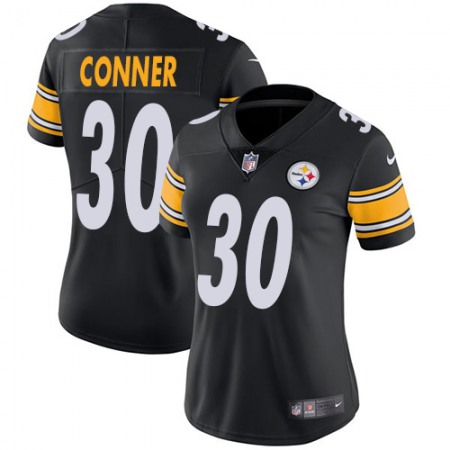 Nike Steelers #30 James Conner Black Team Color Women's Stitched NFL Vapor Untouchable Limited Jersey