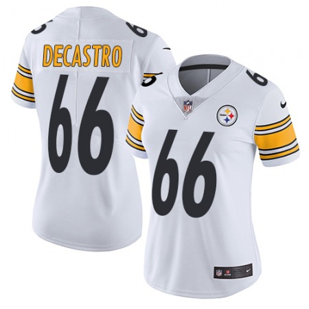 Nike Steelers #66 David DeCastro White Women's Stitched NFL Vapor Untouchable Limited Jersey