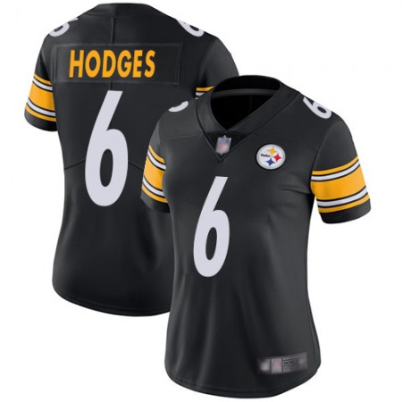 Nike Steelers #6 Devlin Hodges Black Team Color Women's Stitched NFL Vapor Untouchable Limited Jersey