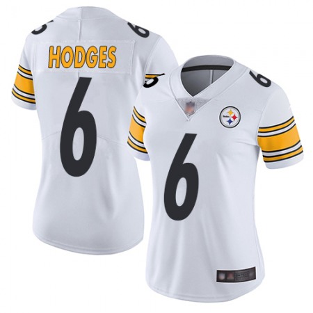 Nike Steelers #6 Devlin Hodges White Women's Stitched NFL Vapor Untouchable Limited Jersey