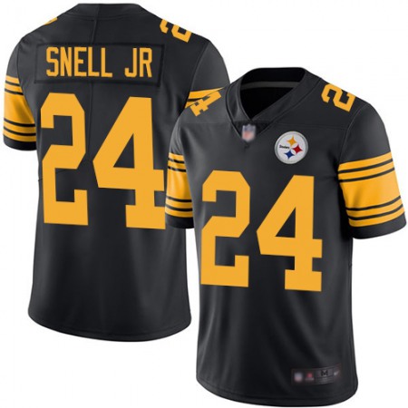 Nike Steelers #24 Benny Snell Jr. Black Youth Stitched NFL Limited Rush Jersey