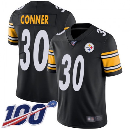 Nike Steelers #30 James Conner Black Team Color Youth Stitched NFL 100th Season Vapor Limited Jersey