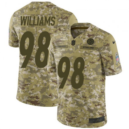 Nike Steelers #98 Vince Williams Camo Youth Stitched NFL Limited 2018 Salute to Service Jersey