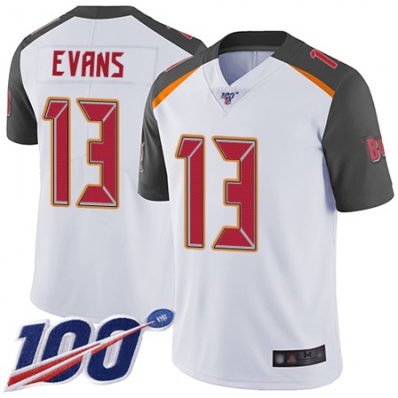 Nike Buccaneers #13 Mike Evans White Men's Stitched NFL 100th Season Vapor Limited Jersey