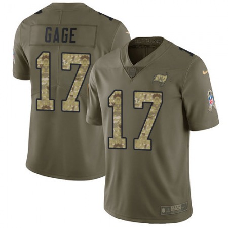 Nike Buccaneers #17 Russell Gage Olive/Camo Men's Stitched NFL Limited 2017 Salute To Service Jersey