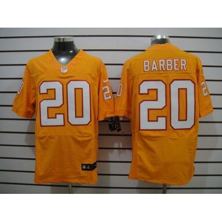 Nike Buccaneers #20 Ronde Barber Orange Alternate Men's Stitched NFL Elite Jersey