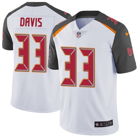 Nike Buccaneers #33 Carlton Davis White Men's Stitched NFL Vapor Untouchable Limited Jersey