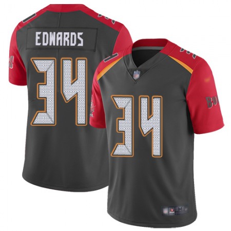 Nike Buccaneers #34 Mike Edwards Gray Men's Stitched NFL Limited Inverted Legend Jersey