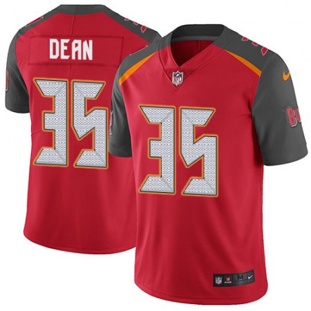 Nike Buccaneers #35 Jamel Dean Red Team Color Men's Stitched NFL Vapor Untouchable Limited Jersey