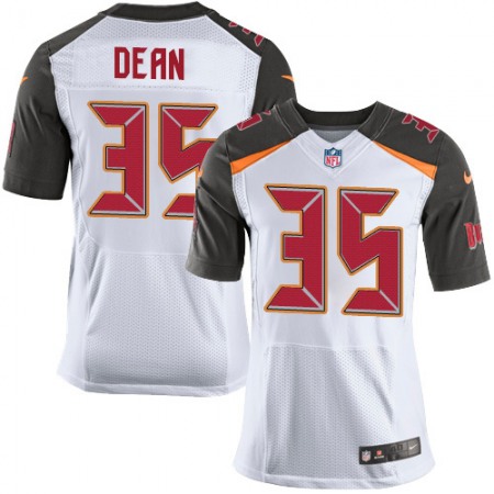 Nike Buccaneers #35 Jamel Dean White Men's Stitched NFL New Elite Jersey