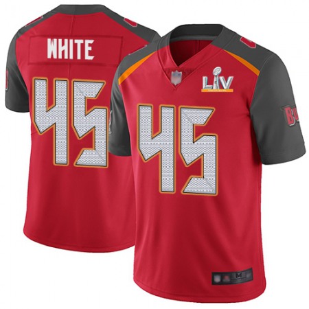 Nike Buccaneers #45 Devin White Red Team Color Men's Super Bowl LV Bound Stitched NFL Vapor Untouchable Limited Jersey