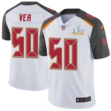 Nike Buccaneers #50 Vita Vea White Men's Super Bowl LV Bound Stitched NFL Vapor Untouchable Limited Jersey