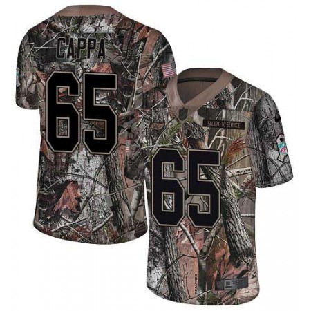 Nike Buccaneers #65 Alex Cappa Camo Men's Stitched NFL Limited Rush Realtree Jersey