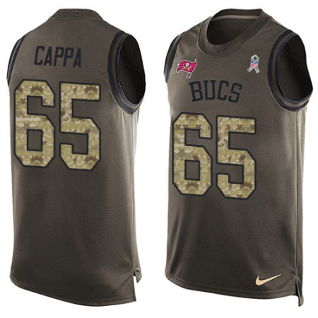 Nike Buccaneers #65 Alex Cappa Green Men's Stitched NFL Limited Salute To Service Tank Top Jersey