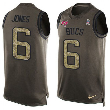 Nike Buccaneers #6 Julio Jones Green Men's Stitched NFL Limited Salute To Service Tank Top Jersey