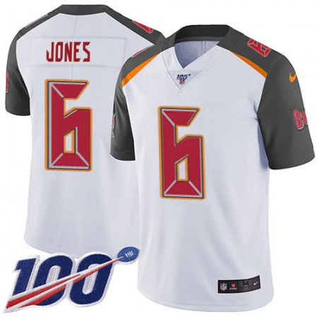 Nike Buccaneers #6 Julio Jones White Men's Stitched NFL 100th Season Vapor Untouchable Limited Jersey