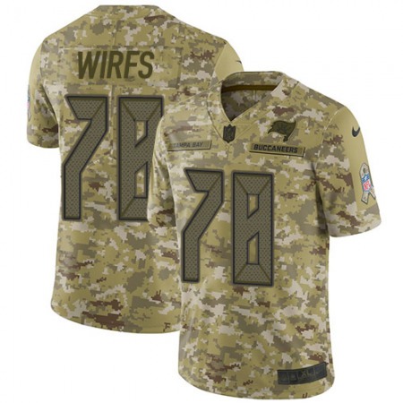 Nike Buccaneers #78 Tristan Wirfs Camo Men's Stitched NFL Limited 2018 Salute To Service Jersey