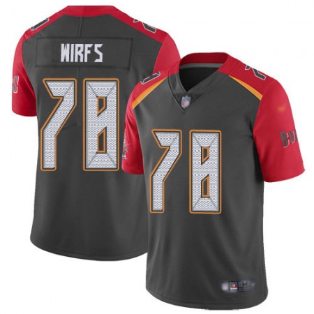 Nike Buccaneers #78 Tristan Wirfs Gray Men's Stitched NFL Limited Inverted Legend Jersey