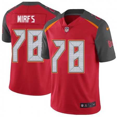 Nike Buccaneers #78 Tristan Wirfs Red Team Color Men's Stitched NFL Vapor Untouchable Limited Jersey