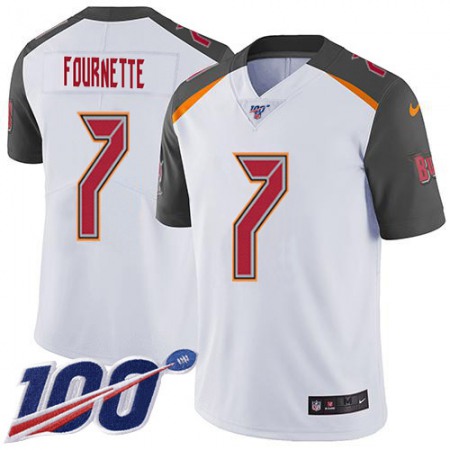 Nike Buccaneers #7 Leonard Fournette White Men's Stitched NFL 100th Season Vapor Untouchable Limited Jersey