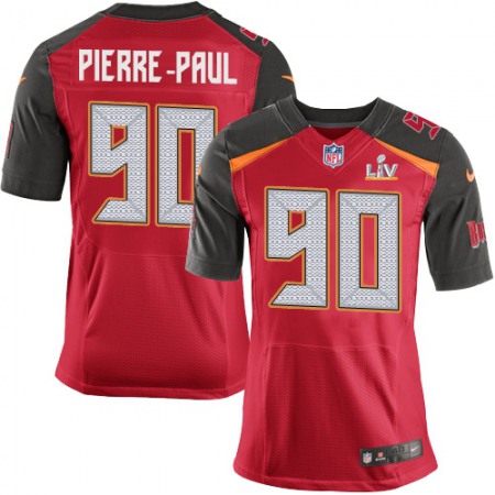 Nike Buccaneers #90 Jason Pierre-Paul Red Team Color Men's Super Bowl LV Bound Stitched NFL Vapor Untouchable Elite Jersey