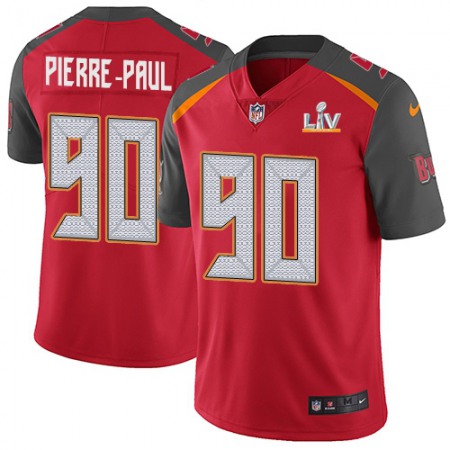 Nike Buccaneers #90 Jason Pierre-Paul Red Team Color Men's Super Bowl LV Bound Stitched NFL Vapor Untouchable Limited Jersey