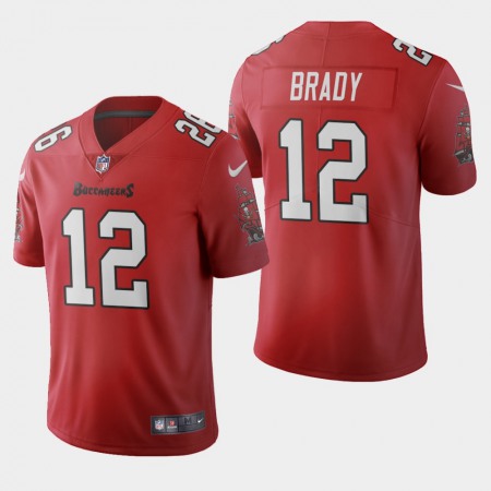 Tampa Bay Buccaneers #12 Tom Brady Red Men's Nike 2020 Vapor Limited NFL Jersey