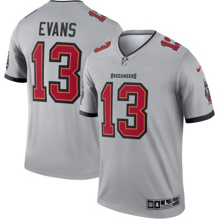 Tampa Bay Buccaneers #13 Mike Evans Nike Men's Gray Inverted Legend Jersey