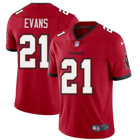 Tampa Bay Buccaneers #21 Justin Evans Men's Nike Red Vapor Limited Jersey