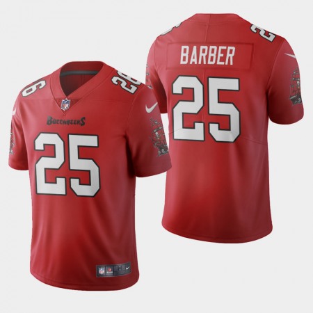Tampa Bay Buccaneers #25 Peyton Barber Red Men's Nike 2020 Vapor Limited NFL Jersey