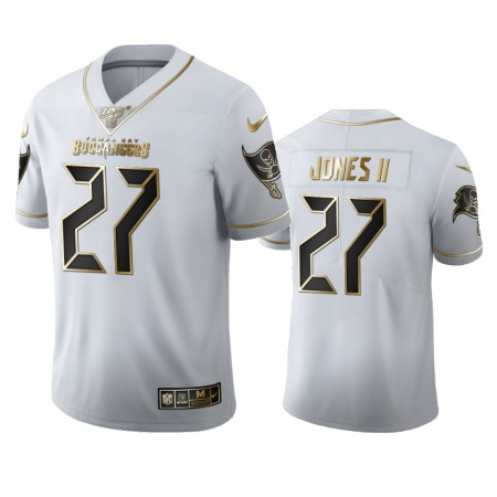 Tampa Bay Buccaneers #27 Ronald Jones II Men's Nike White Golden Edition Vapor Limited NFL 100 Jersey