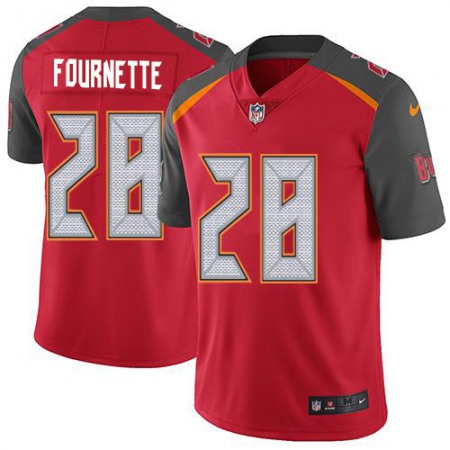 Tampa Bay Buccaneers #28 Leonard Fournette Red Team Color Men's Stitched NFL Vapor Untouchable Limited Jersey