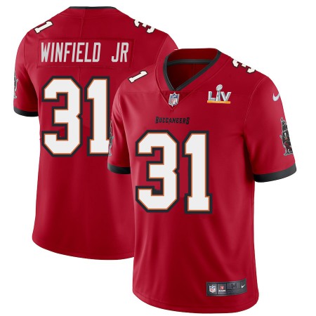Tampa Bay Buccaneers #31 Antoine Winfield Jr. Men's Super Bowl LV Bound Nike Red Vapor Limited Jersey