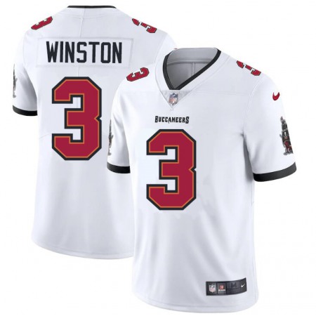 Tampa Bay Buccaneers #3 Jameis Winston Men's Nike White Vapor Limited Jersey